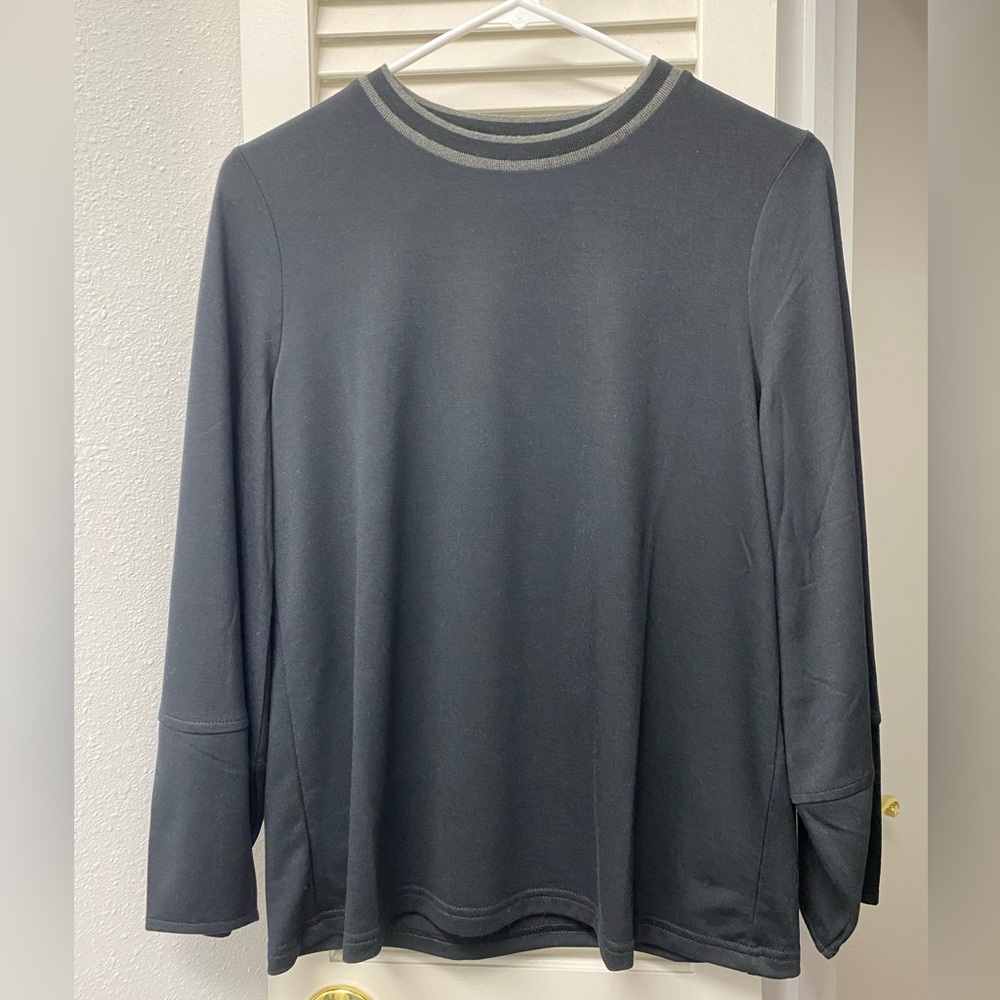🖤🩶Banana Republic • black loose-fit shirt • XS